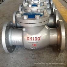 flanged one way non return valve cast steel water check valve